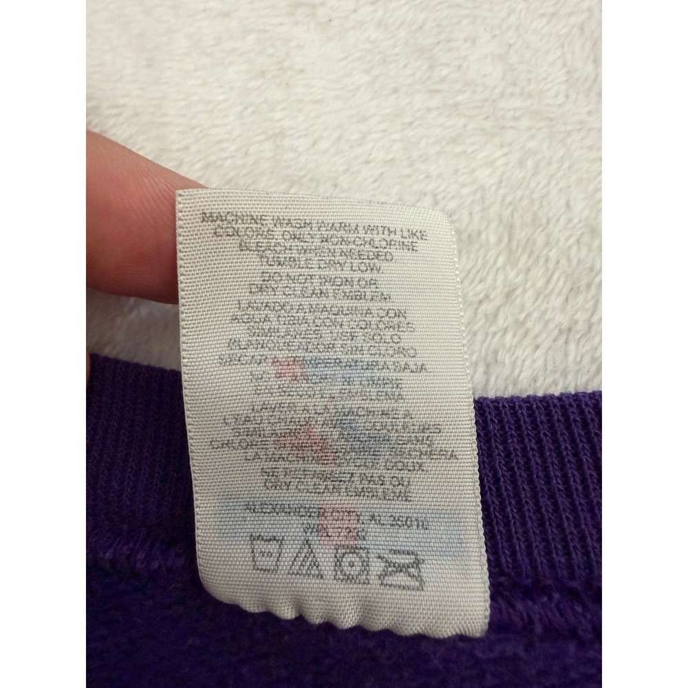 Vintage LSU Tigers Sweatshirt L Jerzees 2007 National Champions Football Purple - Picture 4 of 6